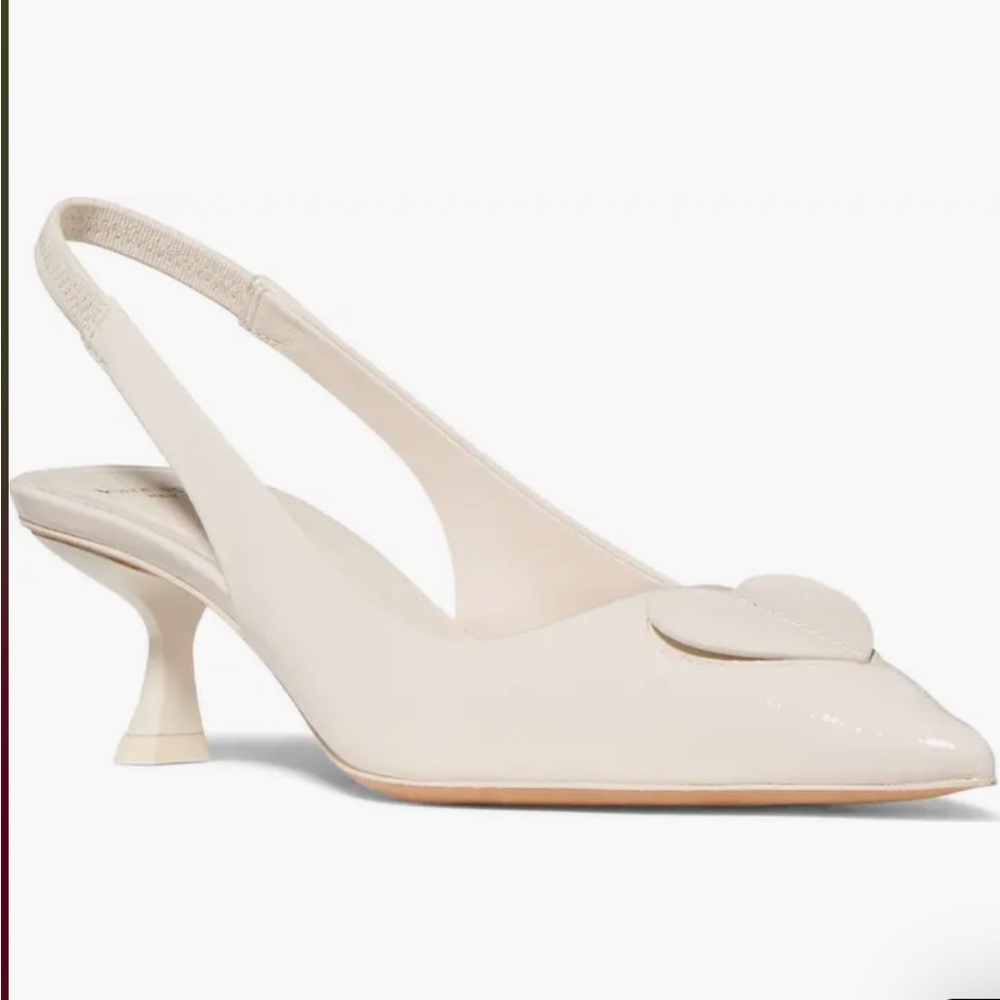 Kate Spade lover crinkle patent leather slingback pump (Women)